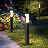Acrylic Aluminium Square Bollard LED Lights for Lawn