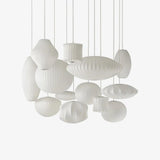 Japanese Fabric Lantern Pendant Light for Dining