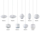 Japanese Fabric Lantern Pendant Light for Dining