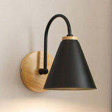 Simple Curved Industrial Black Wall Lights