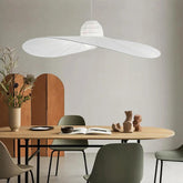 Nordic Straw Hat Fabric White Pendant Light