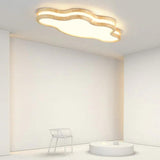 Moon Modern Wooden Flush Ceiling Lights - Clowas