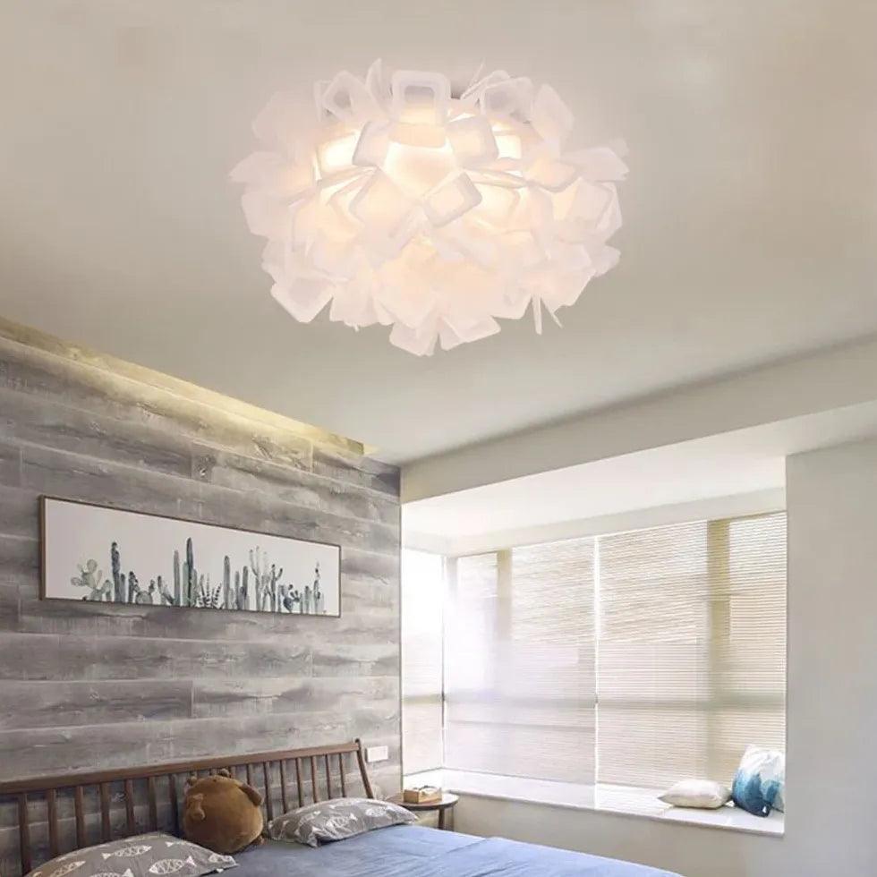 Interlocking Two-Tone Acrylic Artistic Ceiling Light - Clowas