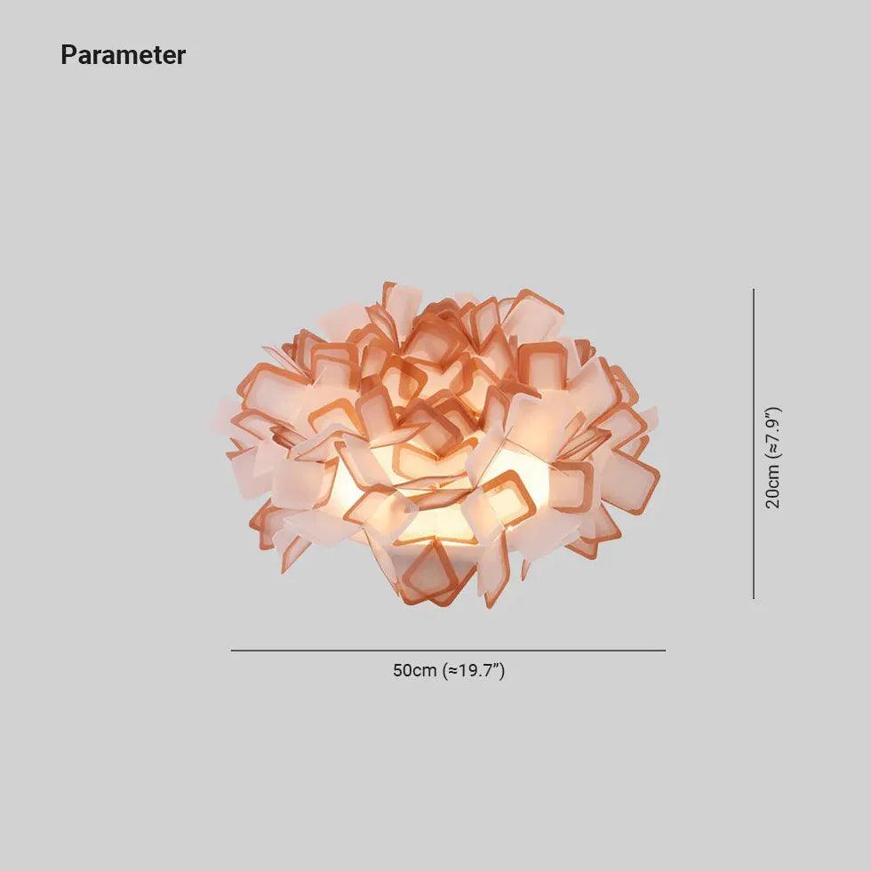Interlocking Two-Tone Acrylic Artistic Ceiling Light - Clowas