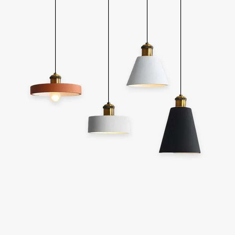 Black Round Cake Dining Room Pendant Light - Clowas