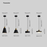 Black Round Cake Dining Room Pendant Light - Clowas