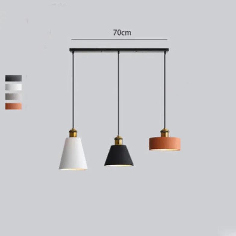 Black Round Cake Dining Room Pendant Light - Clowas