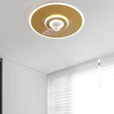 Round Noodle Modern Ceiling Fan with Light - Clowas