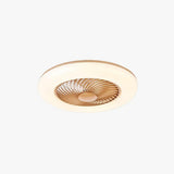Pink Invisible Modern Ceiling Fan with Light - Clowas
