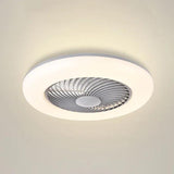 Pink Invisible Modern Ceiling Fan with Light - Clowas