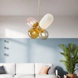 Colorful Flowers Glass Pendant Light - Clowas