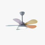 Grey Bedroom Ceiling Fan with Light - Clowas