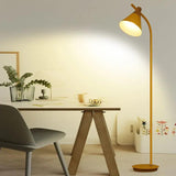 Curved Arm Two-Tone Minimalist Floor Lamp - Clowas