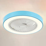 Pink Mute Modern Ceiling Fan with Light - Clowas