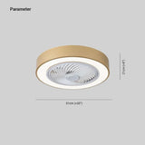 Pink Mute Modern Ceiling Fan with Light - Clowas
