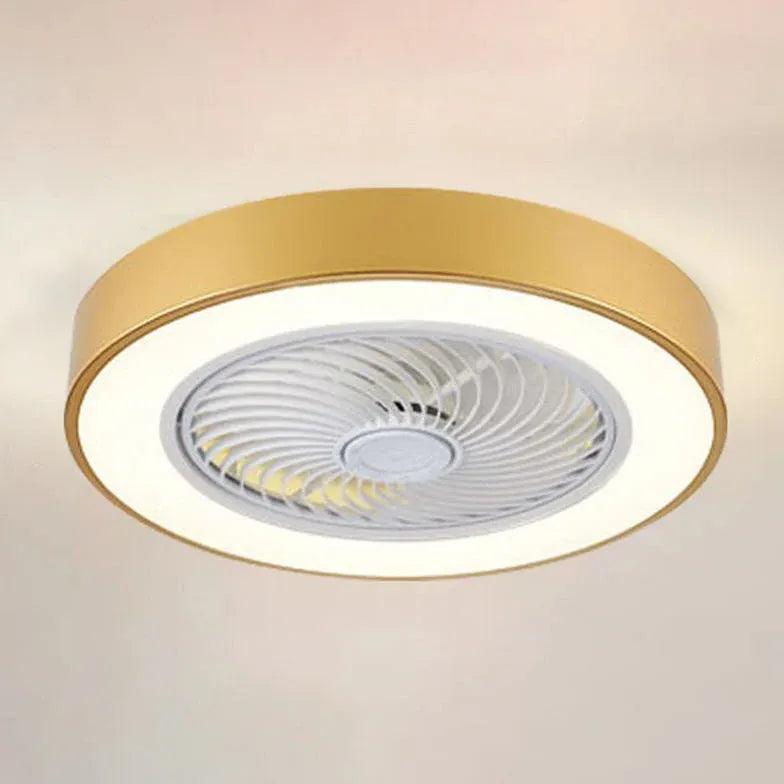 Pink Mute Modern Ceiling Fan with Light - Clowas