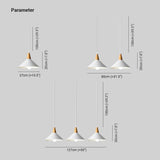 Wooden Handle Modern White Pendant Light - Clowas