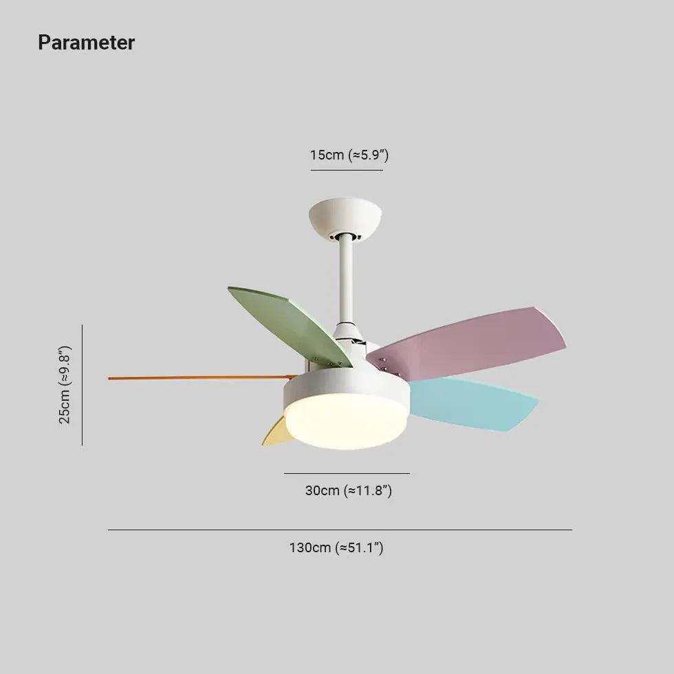 Integrated Lighting Modern Ceiling Fan With Light - Clowas