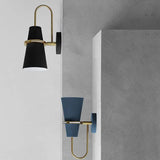 blue wall lighting modern indoor - Clowas