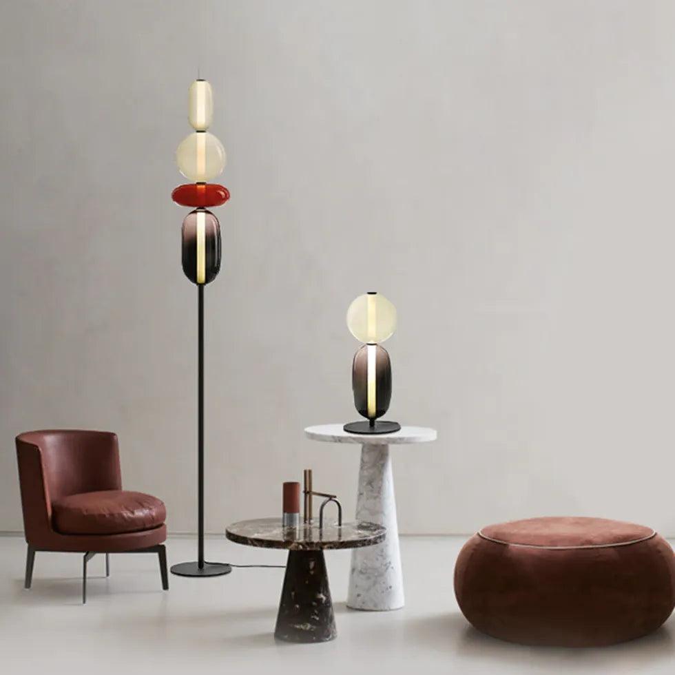 Multilayer Spherical Color Block Floor Lamp - Clowas