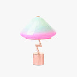 Blue-Pink Gradient Streamlined Vibrant Table Lamp - Clowas