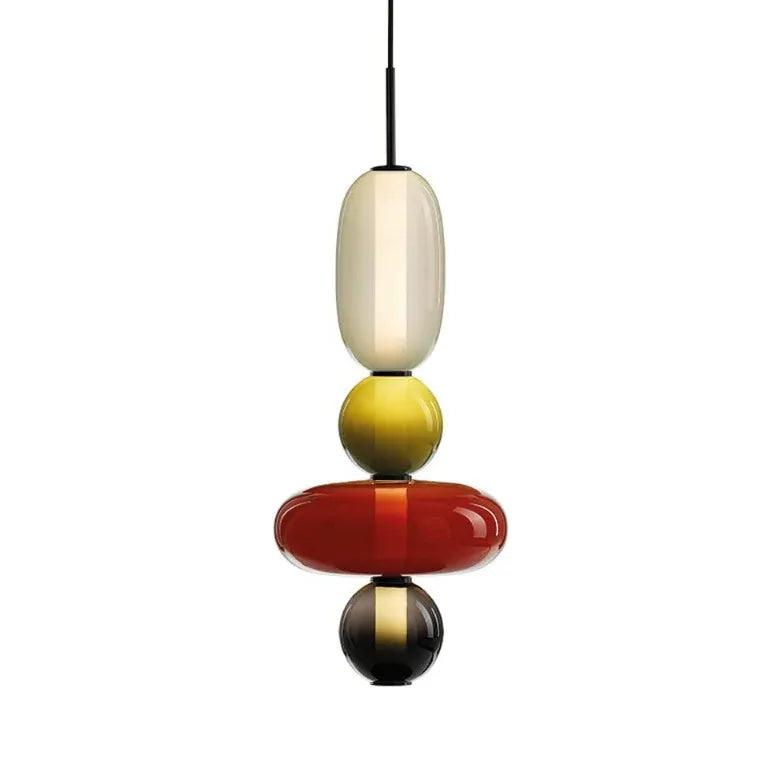 Double Layer Elliptical Ball Modern Pendant Light - Clowas