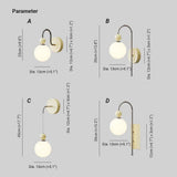 Modern Globe Plug in Wall Lights - Clowas