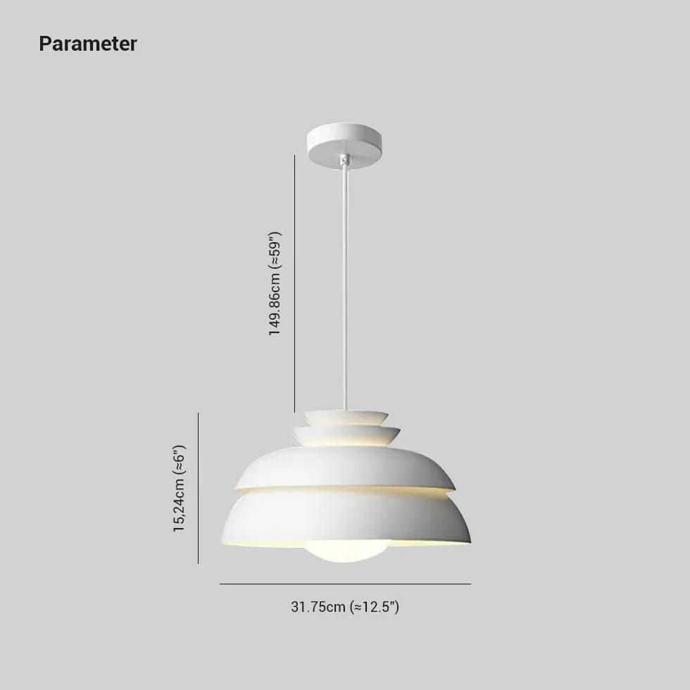 Stacked Discs Kitchen Led White Pendant Light - Clowas