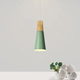 Morandi Multi-shaped Wood And Metal Pendant Light - Clowas