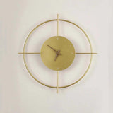 Golden Wall Clock Warm White Wall Lamp - Clowas