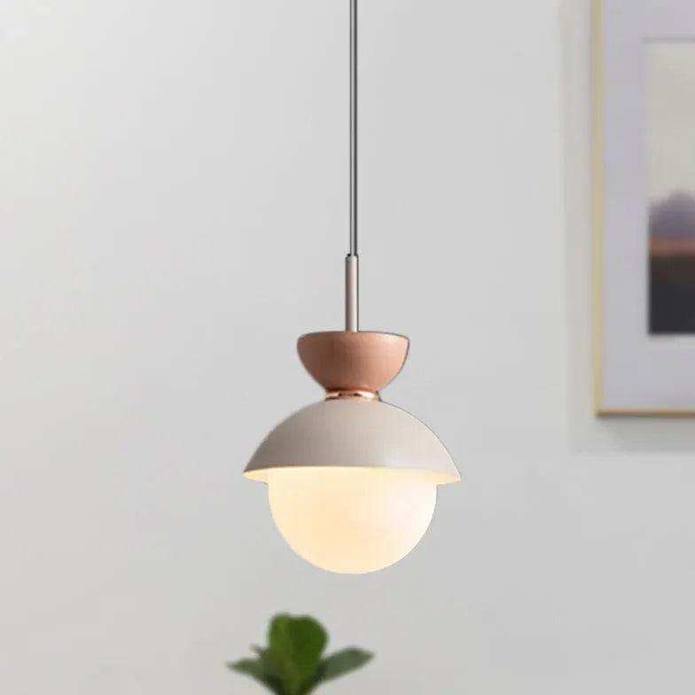 Single Head Glass Globe Pendant Light - Clowas