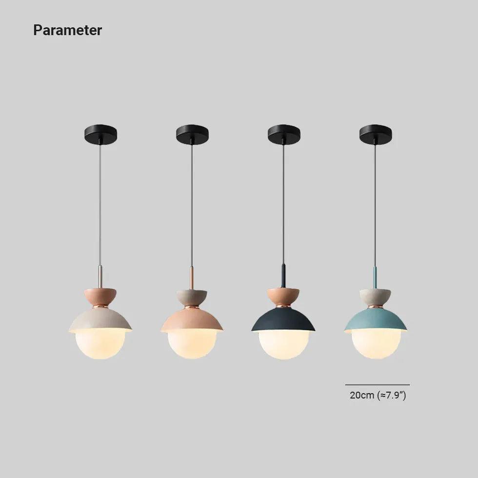 Single Head Glass Globe Pendant Light - Clowas