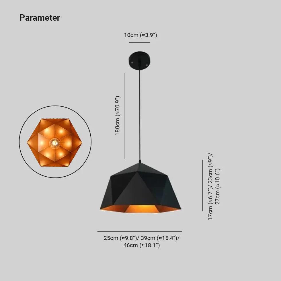 Polyhedron White Morandi Light Single Pendant - Clowas