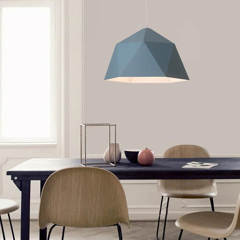 Polyhedron White Morandi Light Single Pendant - Clowas