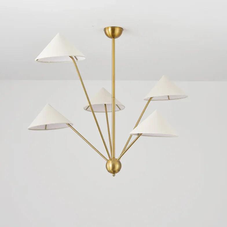 Multi-Arm Design Brass Living Room Chandelier - Clowas