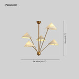 Multi-Arm Design Brass Living Room Chandelier - Clowas