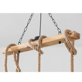 Industrial Multi Pendant Lighting with Wooden Accents
