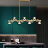 Luxury Brass Glass Pendant Lights for Kitchen