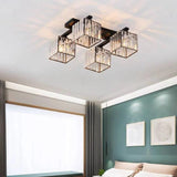 Multi-Head Cube Glass Modern Ceiling Light - Clowas