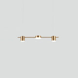 Modern Black Linear Pendant Light For Dining Table