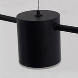 Modern Black Linear Pendant Light For Dining Table