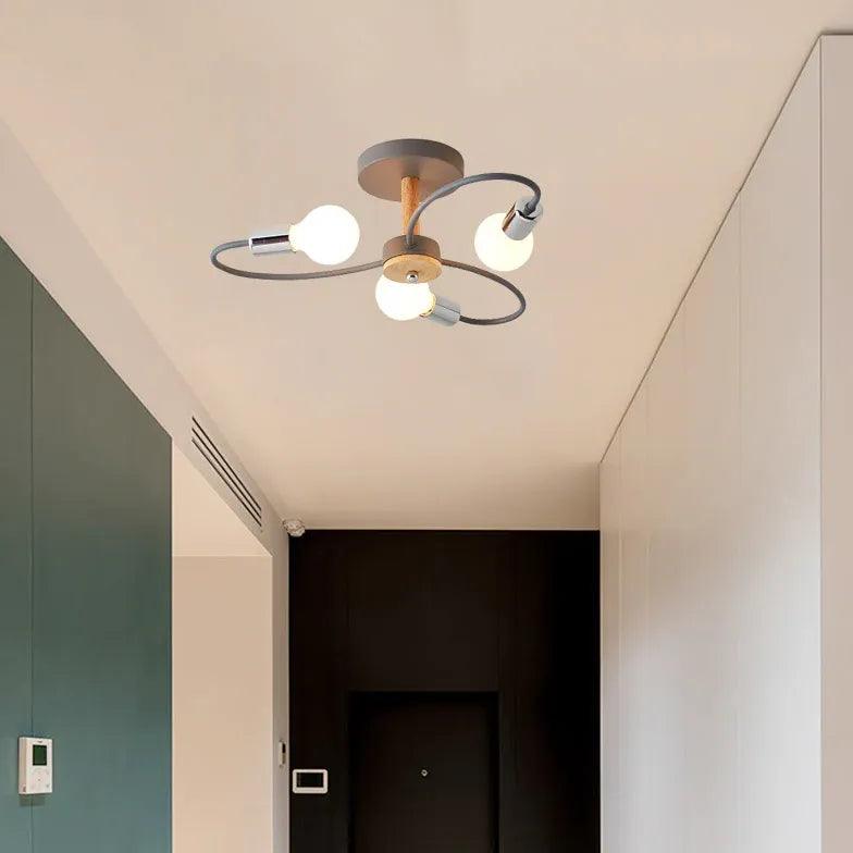 Multi-head Metal Bedroom Ceiling Light - Clowas