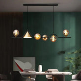 Contemporary Smoke Glass Pendant Light for Dining Room