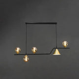 Contemporary Smoke Glass Pendant Light for Dining Room