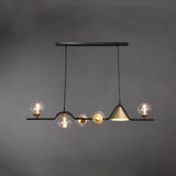 Contemporary Smoke Glass Pendant Light for Dining Room