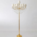 Multi-Light Crystal Elegant Vintage Floor Lamp - Clowas