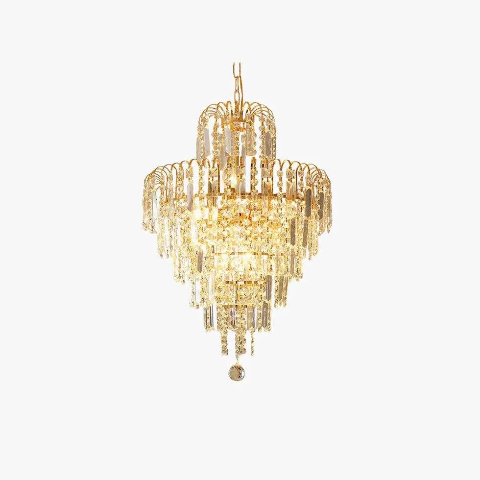 Multi-Light Design Luxury Crystal Gold Chandelier - Clowas