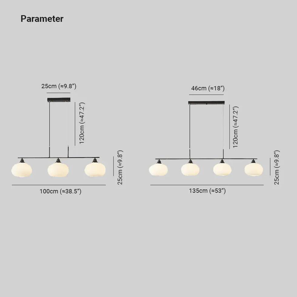Multi-Light Spherical Glass Modern Pendant Light - Clowas