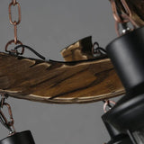 Multi-Light Wooden Lantern Dining Room Pendant Light - Clowas