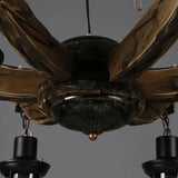 Multi-Light Wooden Lantern Dining Room Pendant Light - Clowas